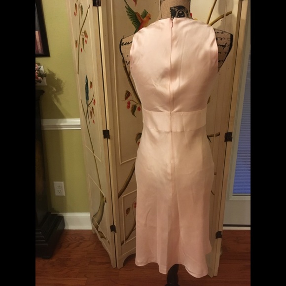 Ann Taylor GorgeousPale Pink Silk Dress Size 0 - Picture 3 of 7